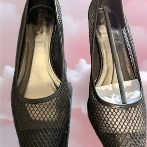 Elegant Black Mesh Women's Shoes